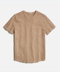 Marine Layer Vintage Heavy Slub Pocket Tee Mens Small Taupe Soft $54 NWT