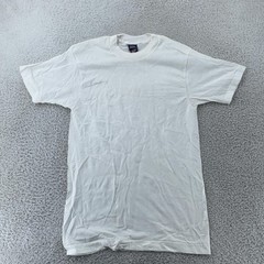 Vintage Blank White BVD Shirt Mens XS/Small Crewneck Combed Cotton Plain Tee