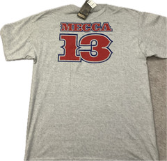 Mecca USA Vintage Y2K Hip Hop Varsity Script Graphic Tee Gray Size L NWT