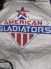 Vintage 90s American Gladiators Tank Top TeeJays XL USA Graphic Shirt Softee