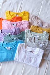 80/20 Polyester Adult Crew Neck Short Sleeves T-Shirt, Colored Sublimation Shirt