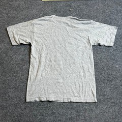 Bayside T-Shirt Mens Medium Gray US Navy Graphic Cotton Blend Tee
