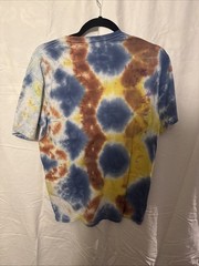 Tie Dye Mad Hatter Graphic T-Shirt Unisex Medium Alice In Wonderland Style Tee