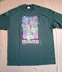 San Antonio Fiesta 1994 T Shirt Size XXXL Green
