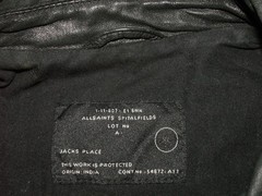 Men’s All Saints POSTNOON LEATHER SHIRT jacket overshirt L (ref81) £129.99!!!!!