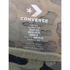 Converse Short Sleeve Camo Print Double Sided Crewneck Graphic Tee XS