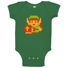 Link The Legend Of Zelda 8 Bit Baby One Piece