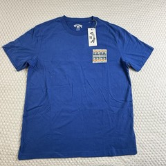 NEW Billabong Surf Waves Logo True Blue T Shirt Men’s Size Large 100% Cotton