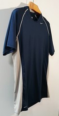 NIKE Fit Dry Blue and Gray Short Sleeve Crew Neck Pullover Men’s Large NWOT