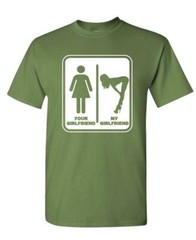 YOUR GIRLFRIEND vs MY GIRLFRIEND – Unisex Cotton T-Shirt Tee Shirt