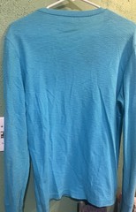 American Eagle Outfitters Eagle Logo Graphic: Men’s Blue LS Tee M y2k