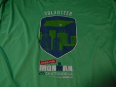 FC6 Viewsport Neon lime green Little Debbie Ironman Volunteer Shirt Sz Lg