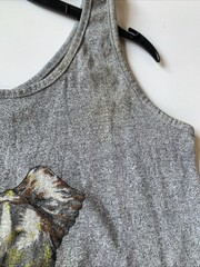 Grey “Marine World Africa USA” Elephant Graphic Tank Top AGU-731