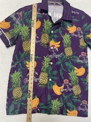 CROWN ROYAL Size S Mens s/s button up tropical pattern shirt Hawaiian Shirt