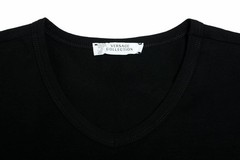 Versace Collection Men’s Black Stretch V-Neck Short Sleeve T-Shirt XS S M L XL