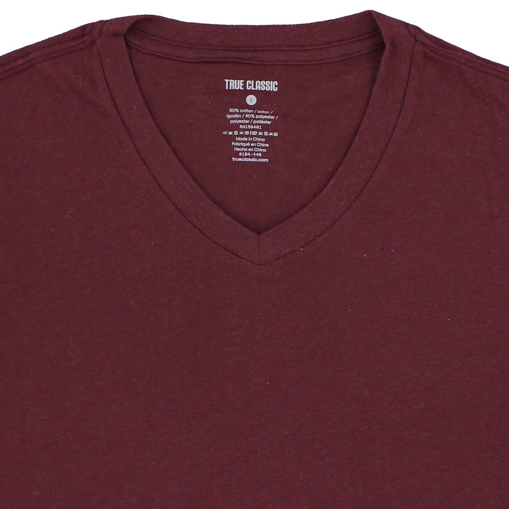 True Classic Men’s V-Neck Shirt Short Sleeve Ultra Soft Tagless Cotton Tee