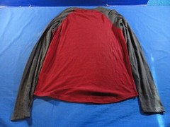 NEW DISCONTINUED ZOO YORK RED AND GRAY LONG SLEEVE GRAPHIC SHIRT MENS MEDIUM