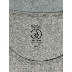Volcom Tank Top Mens Medium Gray Modern Fit Cotton Blend Logo Sleeveless Casual