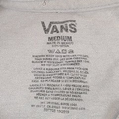 VANS Shirt Adult Medium White Casual Outdoors Lightweight Skating Classic Mens