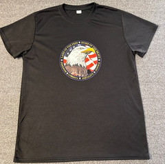 Land of the Free Home of the Brave T-shirt 1 Black Large