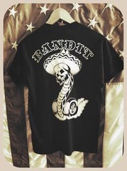 BANDIT wheeled snake bandido outlaw biker chopper frame gas tank vintage