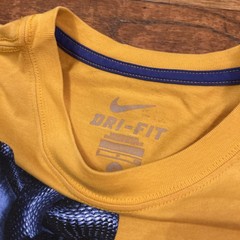 RARE Kobe Bryant Lakers Black Mamba Snakes Nike Dri-Fit Yellow Shirt Adult S