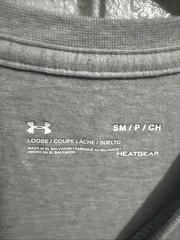 Under Armour Freedom Big Flag USA T Shirt Mens Small Gray Patriotic Graphic Tee