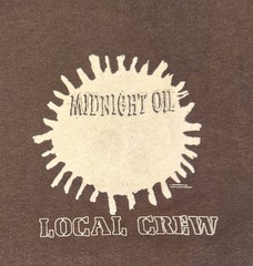 Vintage 1990s Midnight Oil Local Crew Concert T-Shirt XL Nice Cond As Pictured
