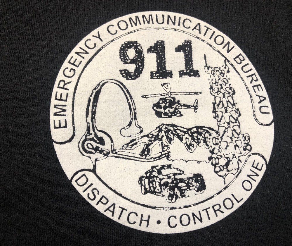 Emergency Communications Bureau Dispatch Control 911 Heroes With Headset Tee M
