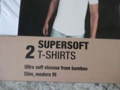 Hanes White T Shirts Size Med. Tagless 4 Total Softest Supersoft Slim Modern Fit