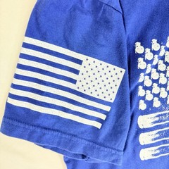 Grunt Style Bullet Flag Graphic T Shirt Men’s Large Blue Patriotic USA Tee