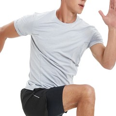 Men Sports T-shirt Fitness Short Sleeve Tee Gym Compression T Shirt Workout Casu