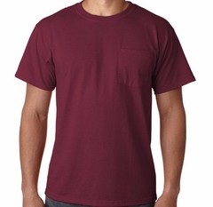 Jerzees Men’s S-XL 2X, 3XL, 4XL, 5XL, 50/50 Cotton Blend Pocket Tee T-Shirt 29MP