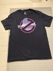 Mad Engine Ghostbusters Black Purple Pink Graphic T-Shirt Size Large 42/44