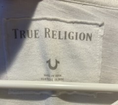 Optic White True Religion Optic White Tee With Gold Metallic Print. Size L (NWT)