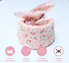 21X21 Floral Bandana, Soft Cotton, Viscose, Hair Wrapper, Scarf, Neckerchief