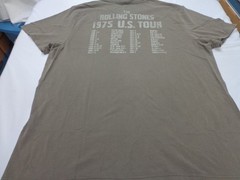 The Rolling Stones 1975 US Tour T Shirt Size XL NEW