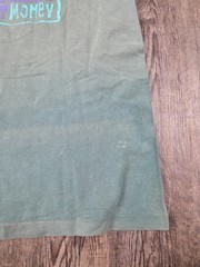Alore Made in USA Large Tshirt – Can’t Eat Money Green Dye Variations