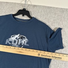 Kuhl Mens Shirt Medium Organic Cotton Blue Graphic Tee Wildfibre