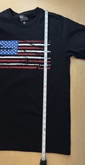 Grunt Style Patriotic USA Flag Black Cotton T- Shirt Men’s (Unisex) Size M
