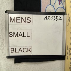 ALAB Casual Crew Neck Graphic Short Sleeve Shirt Mens Size Small S Black