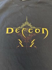 Def Con Hack Conference Vintage 2000s Black T-Shirt Size Large