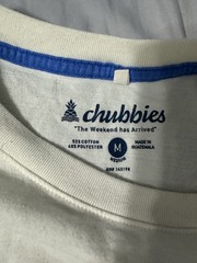 Chubbies Men’s Short Sleeve T-Shirt Wake Up the Weekend, Size Medium Yellow