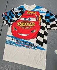 SpongeBob Patrick Disney Cars Lightning McQueen Hybrid Apparel T-SHIRT 2pc (Y)