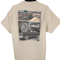 Full Send Diesel T Shirt Mens Size XL Beige FSD23 1st Gen Dodge Cummins Truck