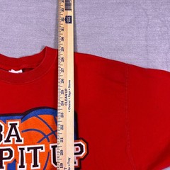 Vintage Fruit of the Loom Mens Red NBA Hoop It Up Crew 3 On 3 T-Shirt Size XL