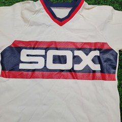 Vintage 70s Chicago White Sox Sand-Knit Jersey Mens XS USA Mad MLB Medalist