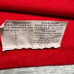 Champion Mens Large Red Spellout Chest Logo Cotton Crew Tee Classic Casual