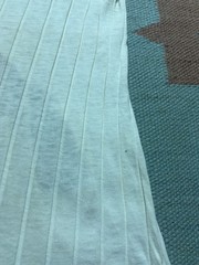 Vintage 40s 50s blank white pocket t shirt ribbed cotton distressed thrashed Med