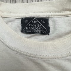 VTG Czech Republic T Shirt Art Praha Handmade Fun Explosives Brand Mens XL